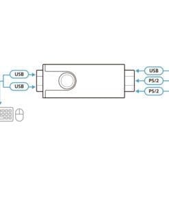 Alternative view of ATEN CV10KM USB zu PS-/2-Konverter, 0,8m