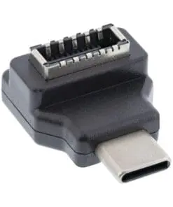 InLine® USB 3.2 Adapter, USB-C Stecker zu intern USB-E Frontpanel Buchse