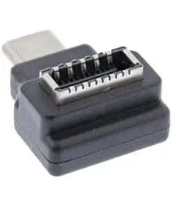 Alternative view of InLine® USB 3.2 Adapter, USB-C Stecker zu intern USB-E Frontpanel Buchse