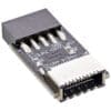 InLine® USB 2.0 zu USB 3.2 Typ-E Key-A Adapter intern Die DIGITUS Slim Patchkabel zeichnen sich durch ihren geringen Außendurchmesser und den flexiblen Mantel aus. Dank der dünnen Bauform wird ein vielseitiger Einsatz in ihrem Netzwerk möglich. Des Weiteren werden die DIGITUS Slim Patchkabel nach dem ISO/IEC 11801 und DIN EN 50173 CAT 6 Standard hergestellt. Sie garantieren, dass die Kabelinstallation der ISO & EN Channel Spezifikation entspricht und eine hervorragende Leistung in der DIGITUS CAT 6 Verkabelung bieten. Die Leistung wurde bis 250 MHz getestet, inklusive Leistungseigenschaften wie beispielsweise dem Nahnebensprechen ("NEXT"). Die DIGITUS Patchkabel wurden speziell entwickelt um allen Ansprüchen in den verschiedenen Anwendungsbereichen in vollem Umfang gerecht zu werden. Jedes Kabel ist mit einer angespritzten Knickschutztülle mit Zugentlastung ausgestattet. Außerdem besitzt die Tülle einen Rasthebelschutz, welcher das Verhaken der Kabel sowie das Abbrechen des Rasthebels vom Stecker verhindert.