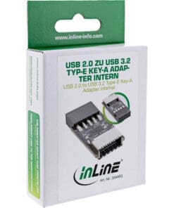 InLine® USB 2.0 zu USB 3.2 Typ-E Key-A Adapter intern – Bild 3