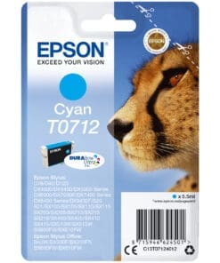 Epson Tintenpatrone T0712 Cyan (ca. 345 Seiten)