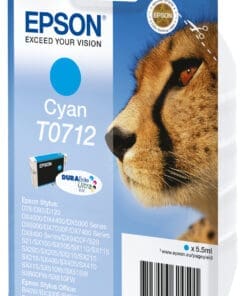Alternative view of Epson Tintenpatrone T0712 Cyan (ca. 345 Seiten)