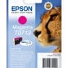 Epson Tintenpatrone T0713 Magenta (ca. 250 Seiten) Schriftband FLe-6511 Einzelfähnchen-Etiketten gelb 72 Stück.