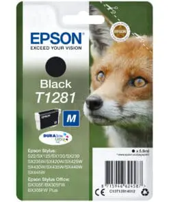 Epson Tintenpatrone T1281 DURABrite Ultra Schwarz