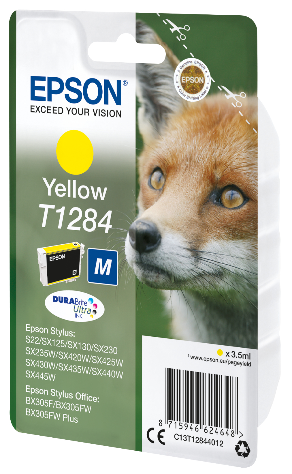 Epson Tintenpatrone T128 Gelb (3,5ml) Epson Tintenpatrone T128 Gelb (3,5ml) – Bild 2