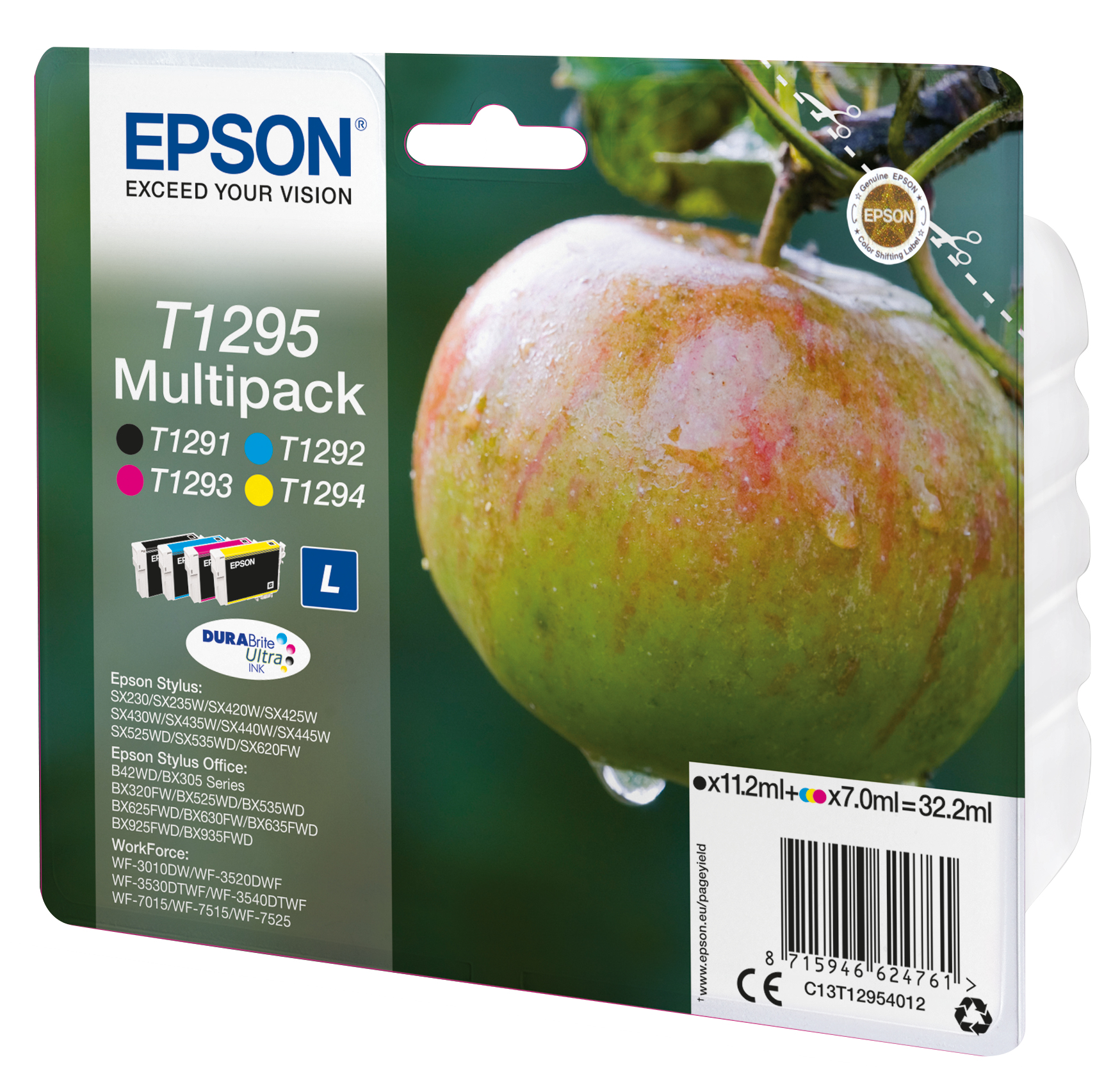 Epson Tintenpatronen Multipack T129 (4 Farben) Epson Tintenpatronen Multipack T129 (4 Farben) – Bild 2