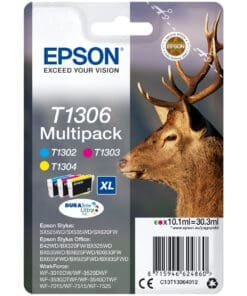 Epson Tintenpatronen T1306 DURABrite Ultra Multipack M/Y/C