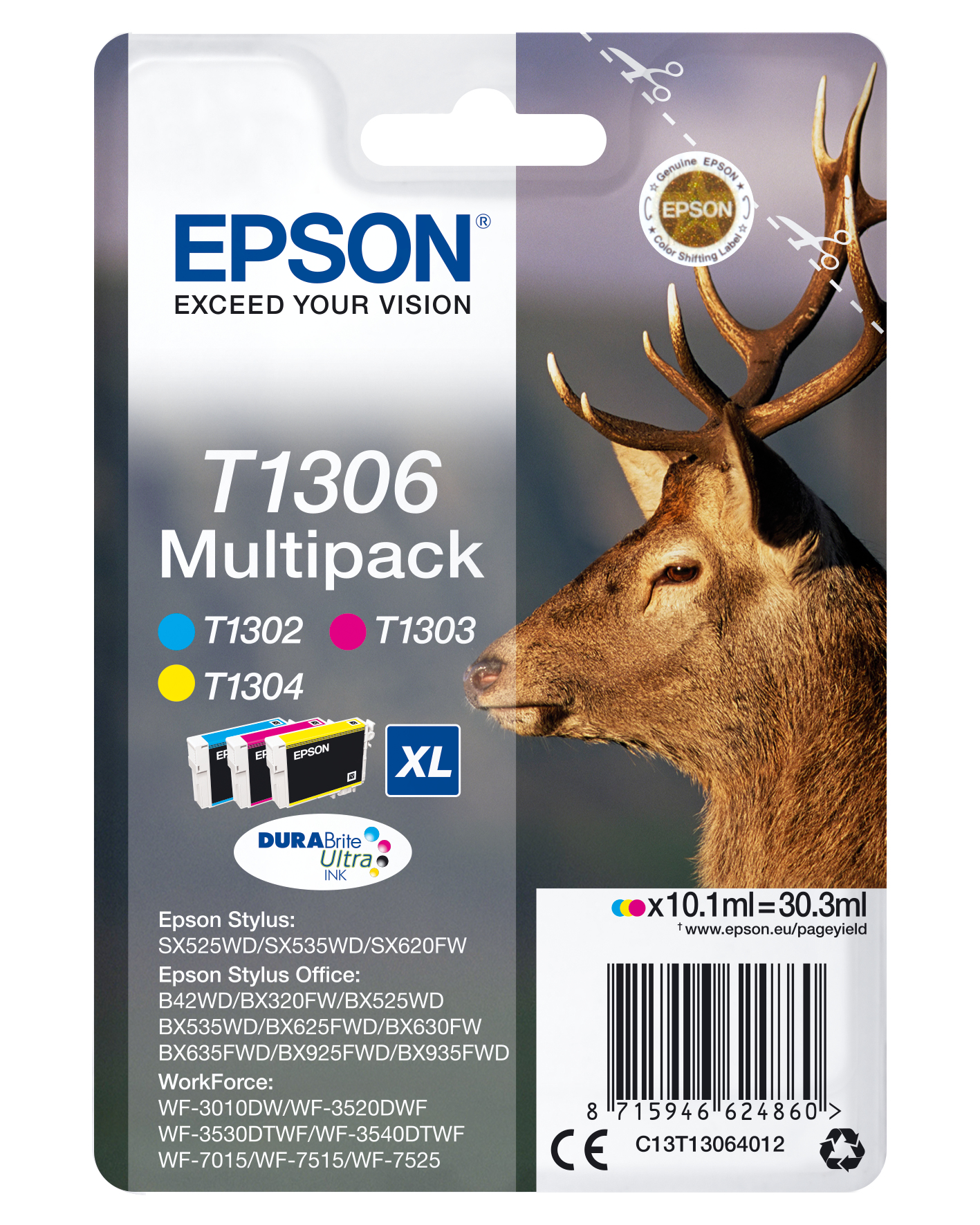 Epson Tintenpatronen Multipack T130 (3 Farben) Epson Tintenpatronen Multipack T130 (3 Farben)