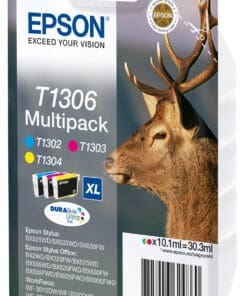 Alternative view of Epson Tintenpatronen T1306 DURABrite Ultra Multipack M/Y/C