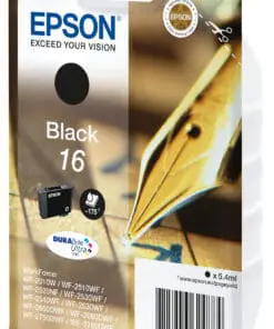 Alternative view of Epson Tintenpatrone 16 T1621 DURABrite Ultra Schwarz