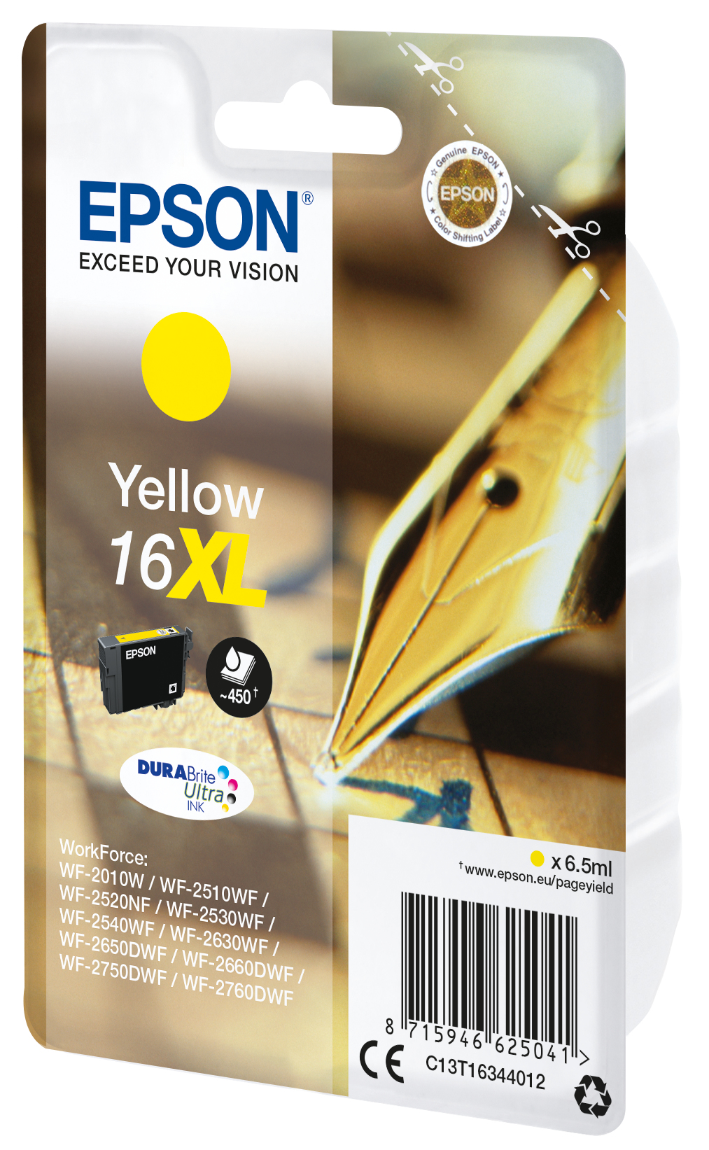 Epson Tintenpatrone 16XL gelb (6,5ml) Epson Tintenpatrone 16XL gelb (6,5ml) – Bild 2