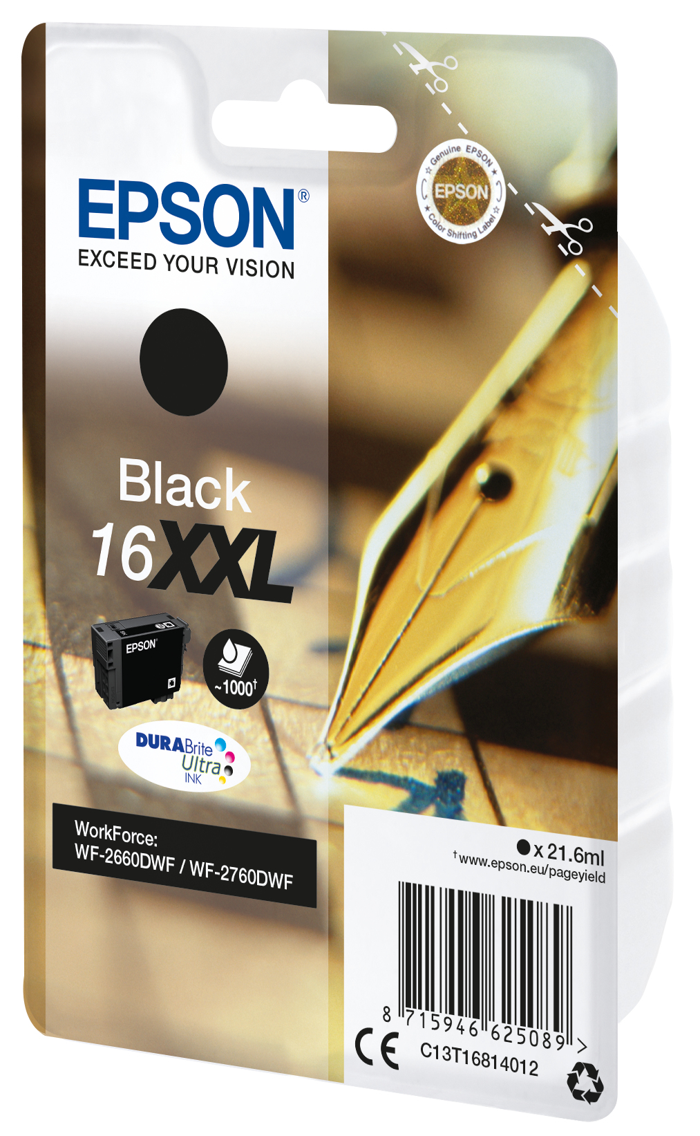 Epson Tintenpatrone 16XXL Schwarz (21,6ml) Epson Tintenpatrone 16XXL Schwarz (21,6ml) – Bild 2