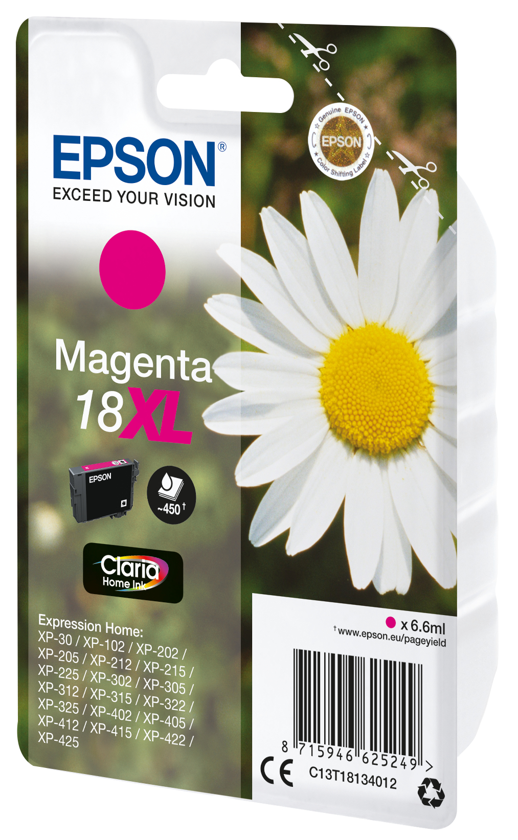 Epson Tintenpatrone 18XL T1813 Claria Home Magenta Epson Tintenpatrone 18XL T1813 Claria Home Magenta – Bild 2