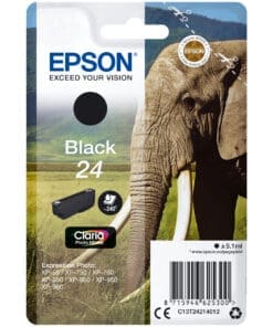 Epson Tintenpatrone 24 T2421 Schwarz (5,1 ml)