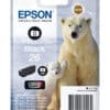 Epson Tintenpatrone 26 T2611 Claria Schwarz Photo (4,7 ml) Epson Tintenpatrone 26 T2601 Claria Schwarz mit einer Reichweite für ca. 220 Seiten.
