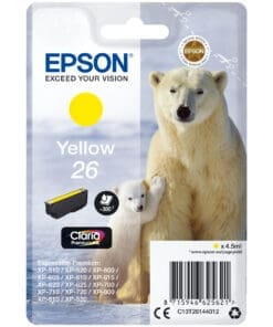 Epson Tintenpatrone 26 T2614 Claria Gelb (4,5 ml)