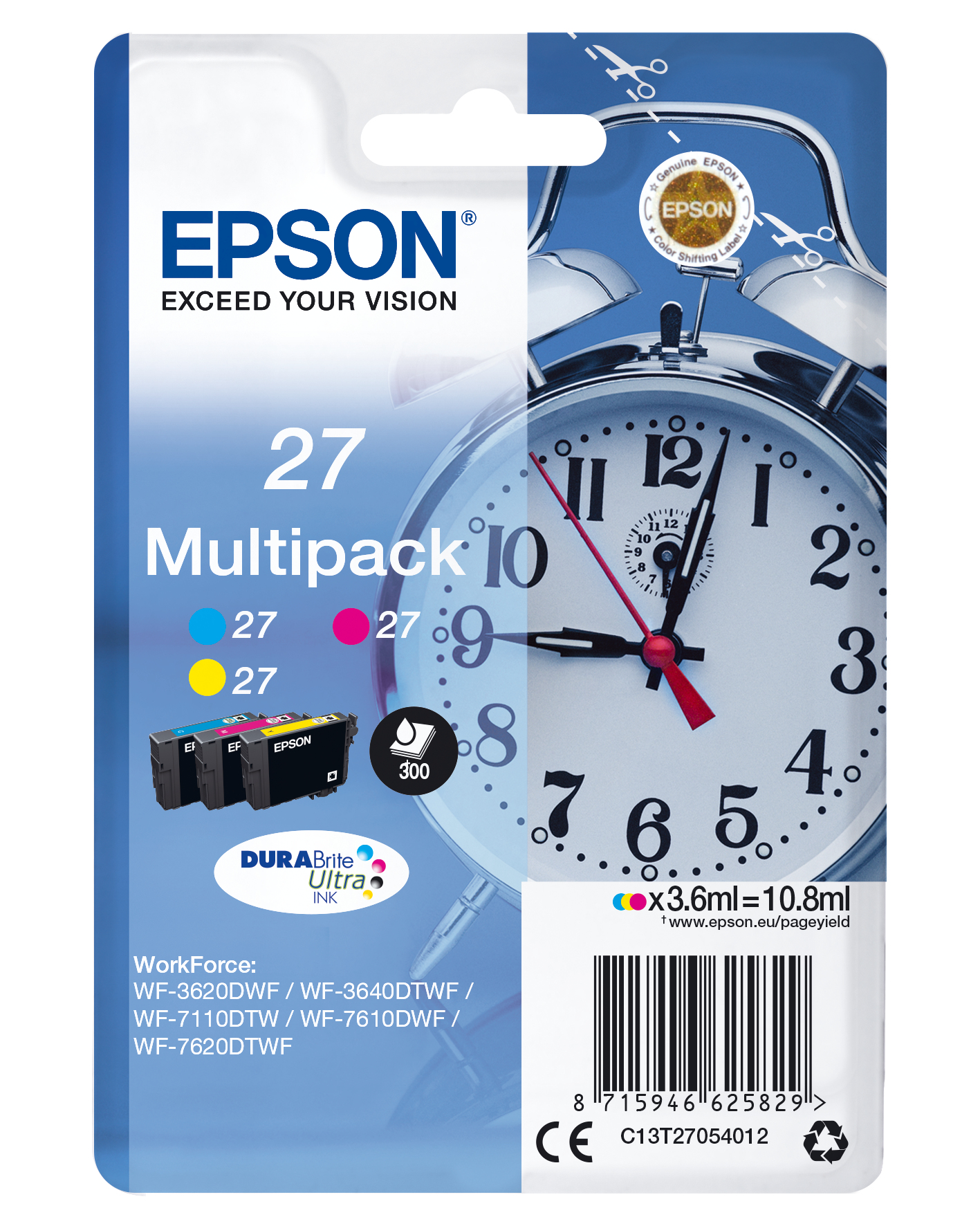 Epson Tintenpatronen Multipack 27 (3 Farben) Epson Tintenpatronen Multipack 27 (3 Farben)
