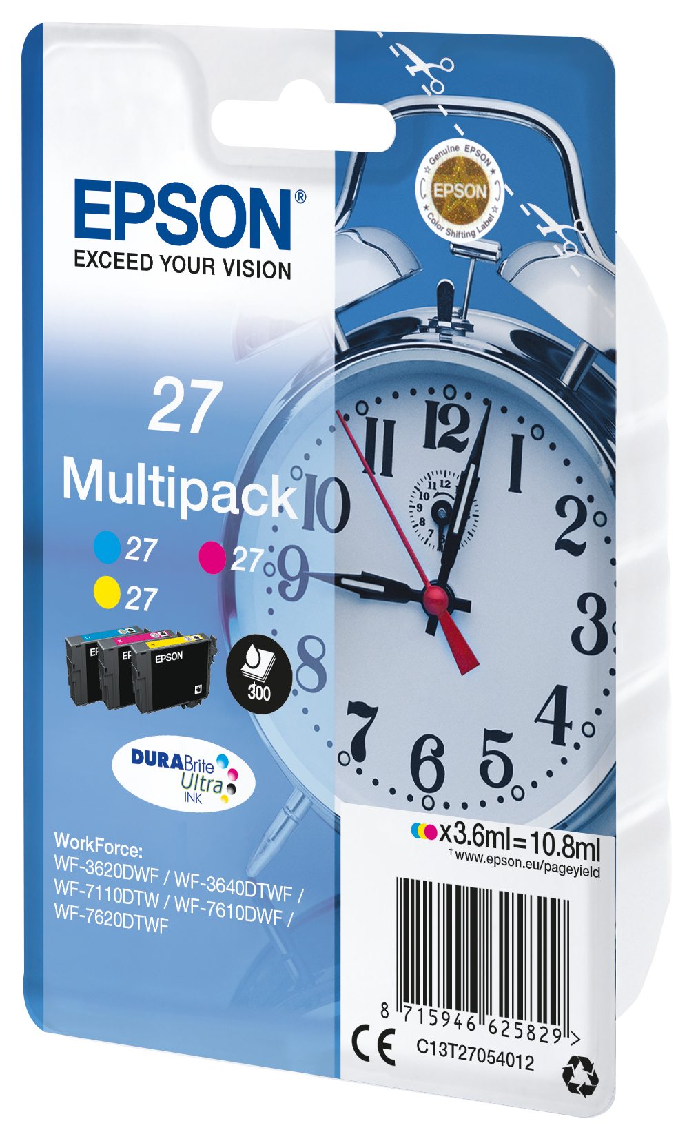 Epson Tintenpatronen Multipack 27 (3 Farben) Epson Tintenpatronen Multipack 27 (3 Farben) – Bild 2