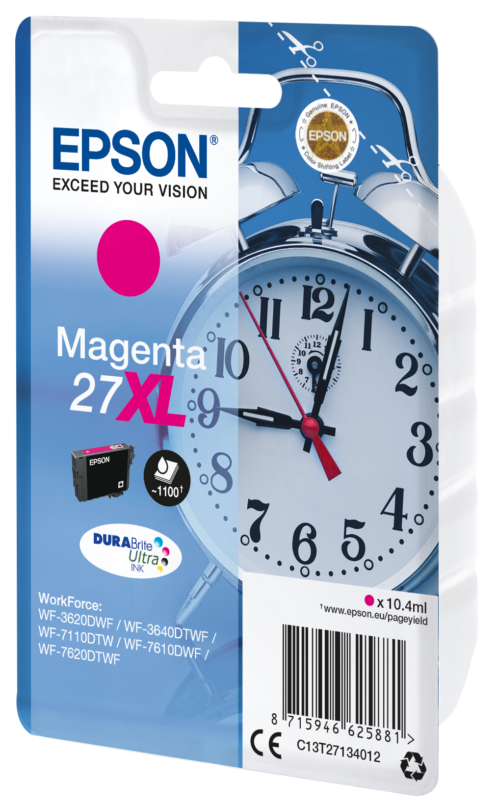 Epson Tintenpatrone 27XL Magenta (ca. 10,4ml) Epson Tintenpatrone 27XL Magenta (ca. 10,4ml) – Bild 2