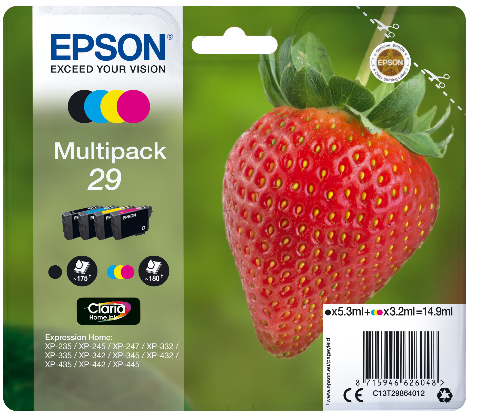 Epson Tintenpatronen Multipack 29 (4 Farben) Epson Tintenpatronen Multipack 29 (4 Farben)