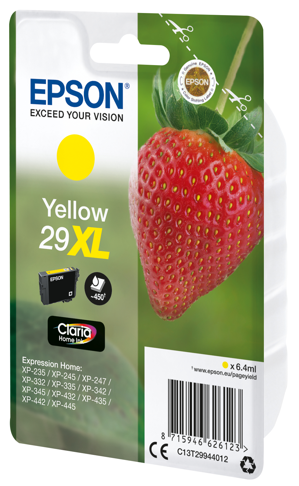 Epson Tintenpatrone 29XL Gelb (ca. 450 Seiten) Epson Tintenpatrone 29XL Gelb (ca. 450 Seiten) – Bild 2