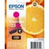 Epson Tintenpatrone 33XL Magenta (8,9ml) 2 Mit separaten Einzelpatronen von Epson bis zu 30 % Tintesparen<br>Bei Verwendung der separaten Einzelpatronen von Epson ersetzen Sie nur die tatsächlich verbrauchte Farbe und sparen so bis zu 30 % Tinte2 im Vergleich zu den dreifarbigen Patronen anderer Anbieter.<br><br>Niedrigere Druckkosten dank XL-Tintenpatronen<br>Die neuesten Tintenpatronen von Epson gibt es wahlweise in den Größen Standard und XL. Die Größe XL ist ideal für das Drucken großer Mengen und kann Ihre Druckkosten um bis zu 25 %3 senken.<br><br>Tinten von Epson sind für Epson Drucker optimiert<br>Tinten und Papiere von Epson werden speziell zur Verwendung mit Druckern von Epson entwickelt und liefern stets optimale Ergebnisse.