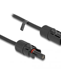 Delock DL4 Solar Kabel Stecker zu Buchse 1 m schwarz