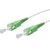 METZ CONNECT OpDAT Patchkabel SC APC/SC APC OS2 weiß, 2,0 m