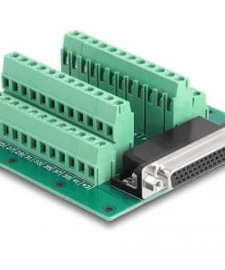 Delock D-Sub HD 44 Pin Buchse zu Terminalblock für Hutschiene