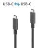 PureLink USB-C auf USB-C Kabel mit E-Marker - PureInstall 1,5m PureLink - PureInstall Serie. Premium USB-C auf USB-A Kabel, USB 3.2 Gen2x1 (SuperSpeed 10Gbps / 3A), Abwärtskompatibel, Schlankes Molding Gehäuse, Farbe: schwarz, Länge: 1,8m