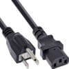 InLine® Netzkabel, Netzstecker Japan auf Kaltgerätestecker C13, 1,8m
