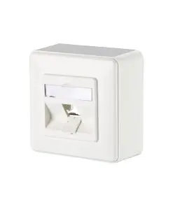 METZ CONNECT Modul Anschlussdose AP 1 Port unbestückt reinweiß