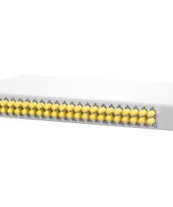 METZ CONNECT OpDAT fix Patchfeld splice 24xST-D (metall), OM3, grau