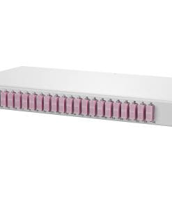 METZ CONNECT OpDAT fix Patchfeld splice 24xSC-D (violett), OM4, grau