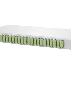 METZ CONNECT OpDAT fix Patchfeld splice 24xSC-D (lindgrün), OM5, grau