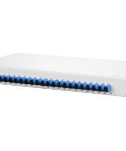 METZ CONNECT OpDAT fix Patchfeld splice 24xE2000 (blau), OS2, grau
