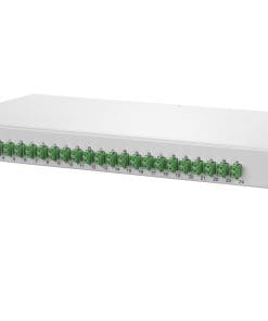 METZ CONNECT OpDAT fix Patchfeld splice 24xLC-D APC (grün), OS2, grau