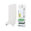 METZ CONNECT Consolidation Point splice 6xE2000-D APC OS2 (Keramik, grün) - für die Verbindung/Verlängerung von Datenkabeln bis Cat.7A - IP67 Schutz durch Spezialschrumpfschlauch - in Verbindung mit Cat.6, Cat.6A, Cat.7 und Cat.7A Kabeln und Cat.6 Anschlusstechnik wird die Klasse E nach ISO/IEC 11801 Ed.2.2:2011-06 erfüllt - Anschluss von Datenleitungen AWG26/1 - 22/1 (eindrahtig) - Kabelzuführung von einer oder zwei Seiten möglich - Cable sharing, Aufteilen von einem 8-adrigen auf zwei vieradrige Kabel möglich (ein Kabelverbinder an der Eingangs- und Ausgangsseite nötig) - vollgeschirmtes Metallgehäuse - Zugentlastung und davon getrennter 360º-Schirmanschluss, unverlierbar