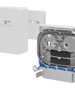 METZ CONNECT OpDAT APL Anschlussbox splice 4xLC-D UPC OS2, 8 Pigtails