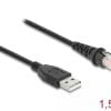 Delock RJ50 zu USB 2.0 Typ-A Barcodescanner Kabel 1,5 m - composite power connector