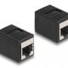 Delock Adapter RJ45 Buchse zu RJ45 Buchse Cat.6A schwarz