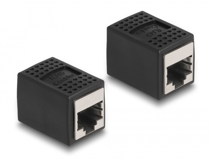 Delock Adapter RJ45 Buchse zu RJ45 Buchse Cat.6A schwarz Delock Adapter RJ45 Buchse zu RJ45 Buchse Cat.6A schwarz