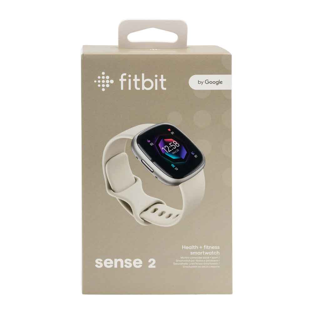 Fitbit Sense 2 Mondweiß / Aluminium in Platin Fitbit Sense 2 Mondweiß / Aluminium in Platin