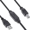 InLine® USB 2.0 Aktiv-Kabel, USB-A Stecker zu USB-B Stecker, 10m InLine Lüfterkabel Verlängerung, 3pol Molex Stecker/Buchse, Tachosignal, 1m