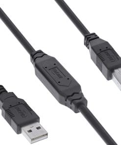 InLine® USB 2.0 Aktiv-Kabel, USB-A Stecker zu USB-B Stecker, 10m