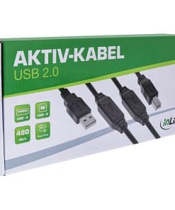 InLine® USB 2.0 Aktiv-Kabel, USB-A Stecker zu USB-B Stecker, 25m InLine® USB 2.0 Aktiv-Kabel, USB-A Stecker zu USB-B Stecker, 25m – Bild 3