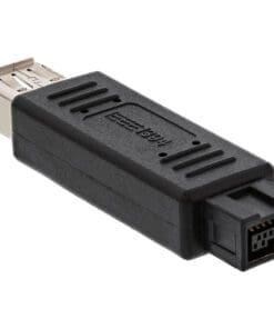 InLine® FireWire Adapter, 6pol Buchse/9pol Stecker, schwarz