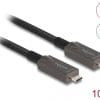 Delock Aktives Optisches USB-C Video + Daten + PD Kabel 10 m