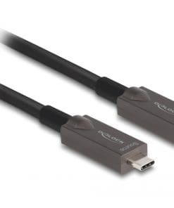 Delock Aktives Optisches USB-C Video + Daten + PD Kabel 10 m